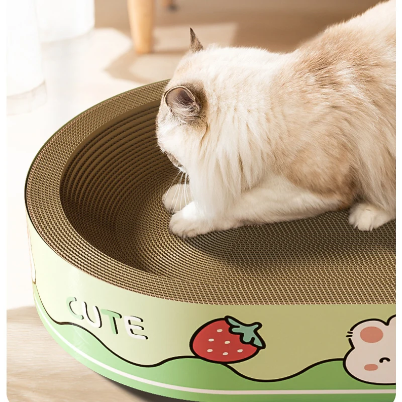 Katzenbett, Stabil & langlebig Kratzbrett, süßem Hasenmotiv für entspannte Katzenmomente, Maximale Kapazität - 15 kg Katze