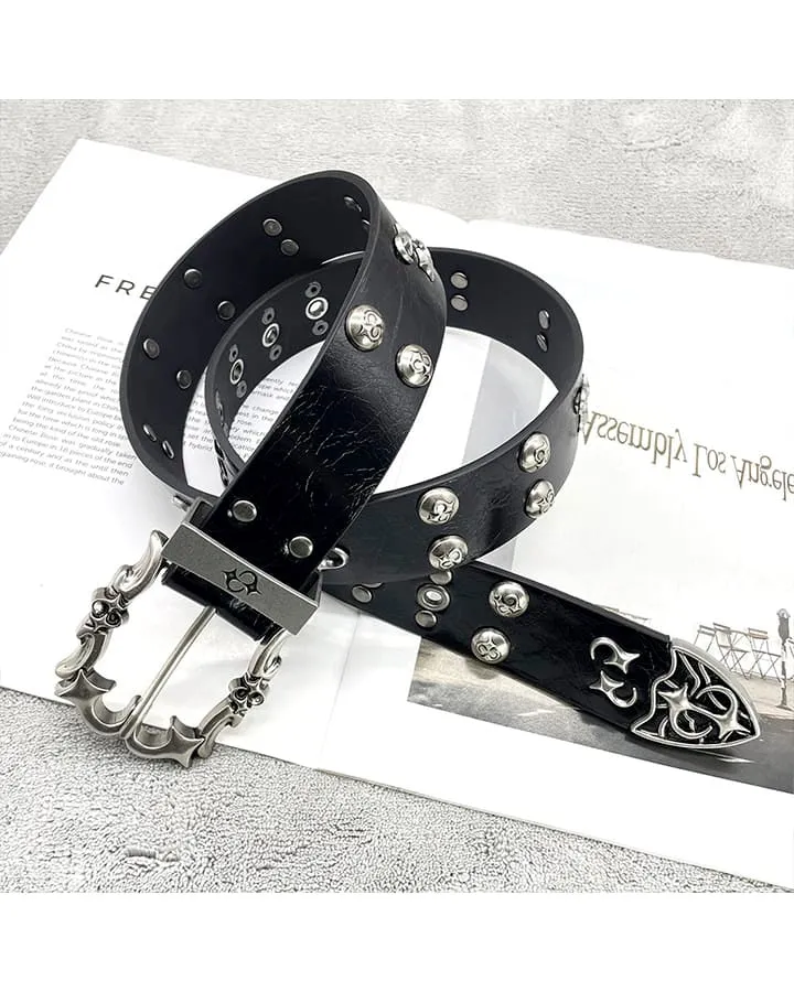 Studded Hip-Hop Punk Belt