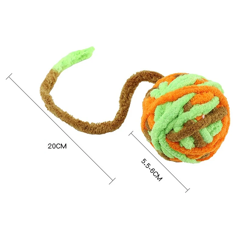 Katzenball Plüsch mit Glockenball PP-Material in mehreren Farben erhältlich, lichtecht und langlebig (1 Stück)