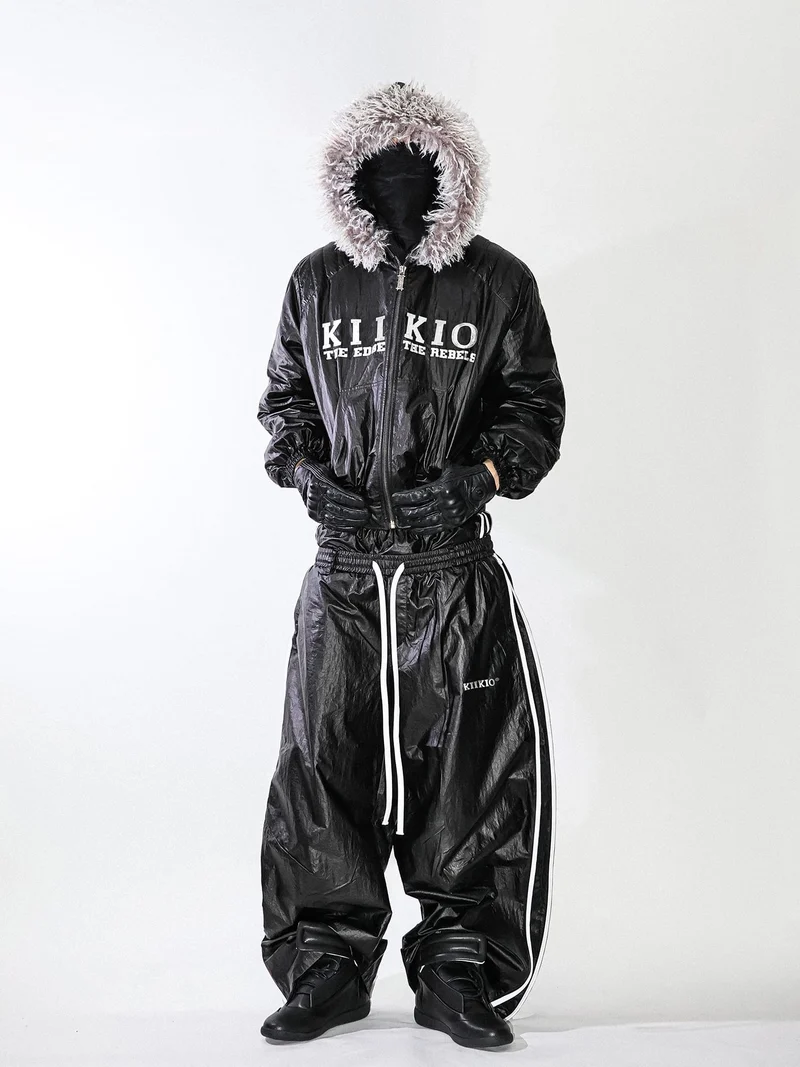 KIIKIO Gloss Double-Waist Pants