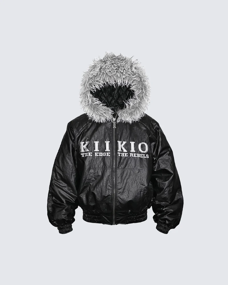 KIIKIO Gloss Embroidered Boxy Jacket