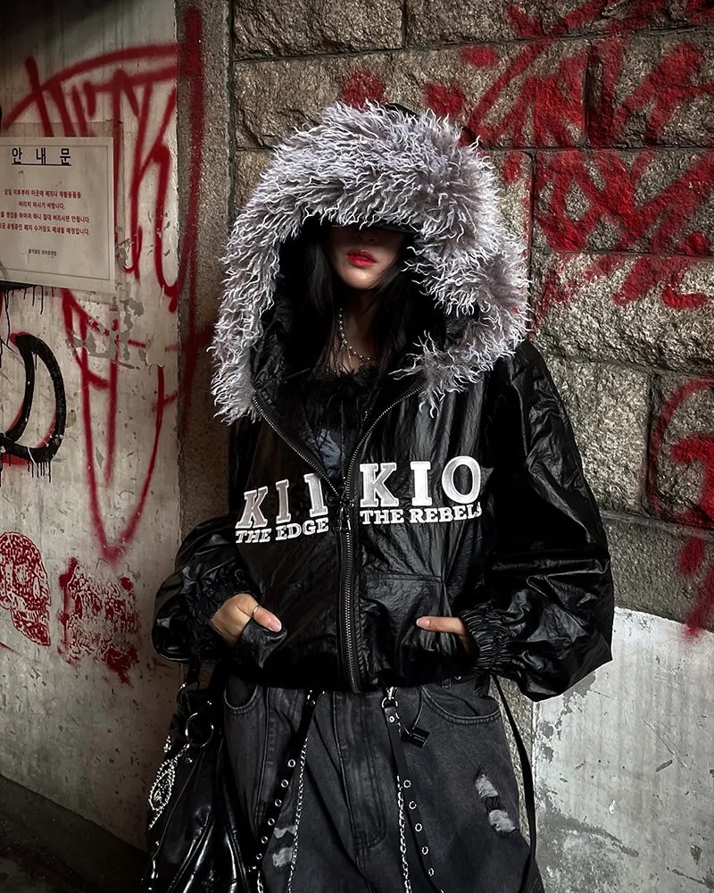 KIIKIO Gloss Embroidered Boxy Jacket