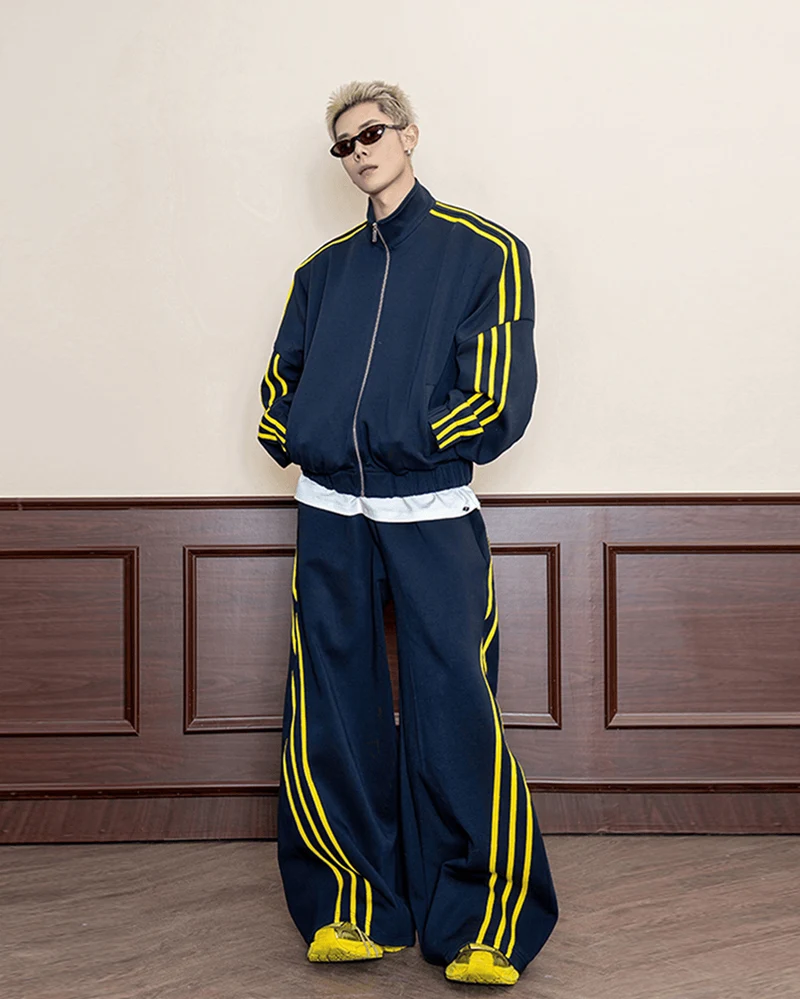 Contrast Stripe Track Jacket