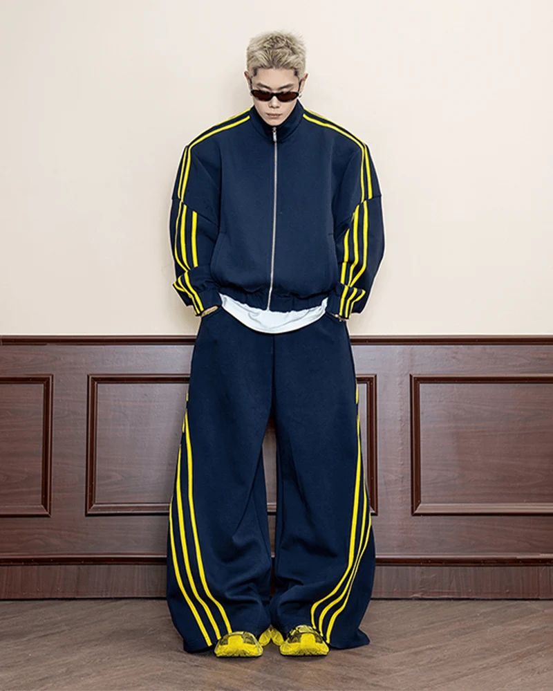 Contrast Stripe Track Jacket