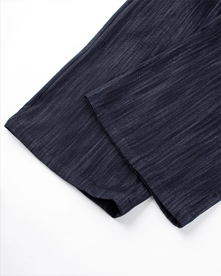 Wide-Leg Denim Pants
