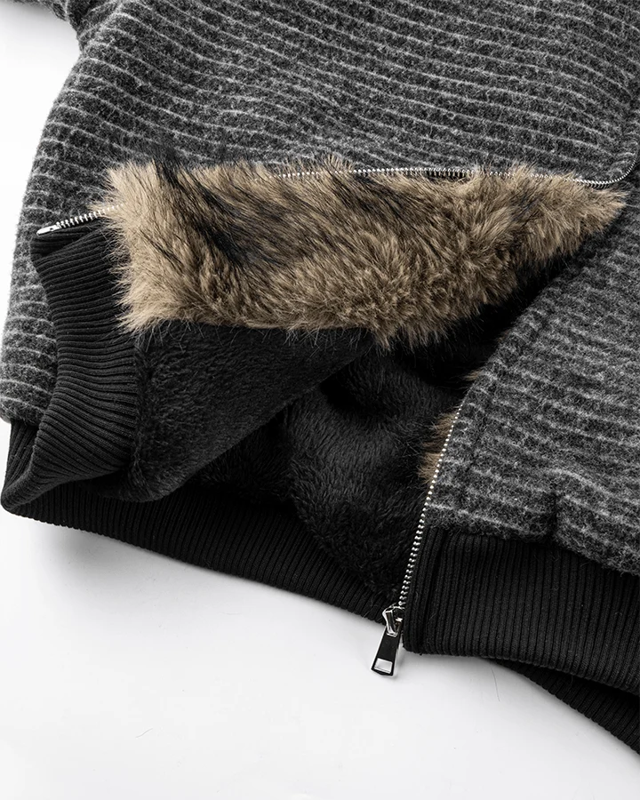 Cotton Blend + Faux Fur Lining