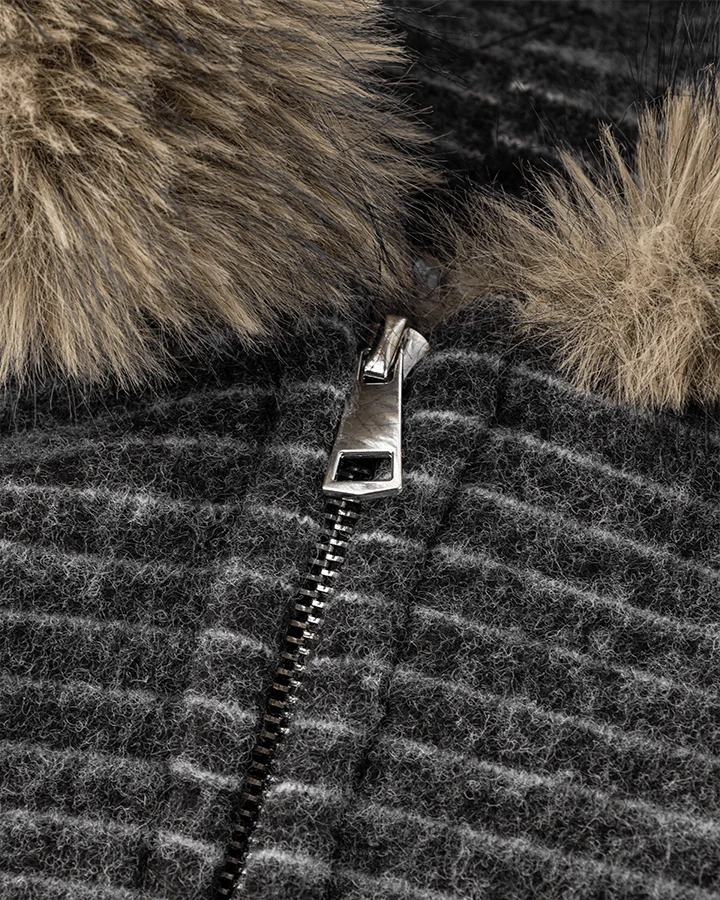 Cotton Blend + Faux Fur Lining