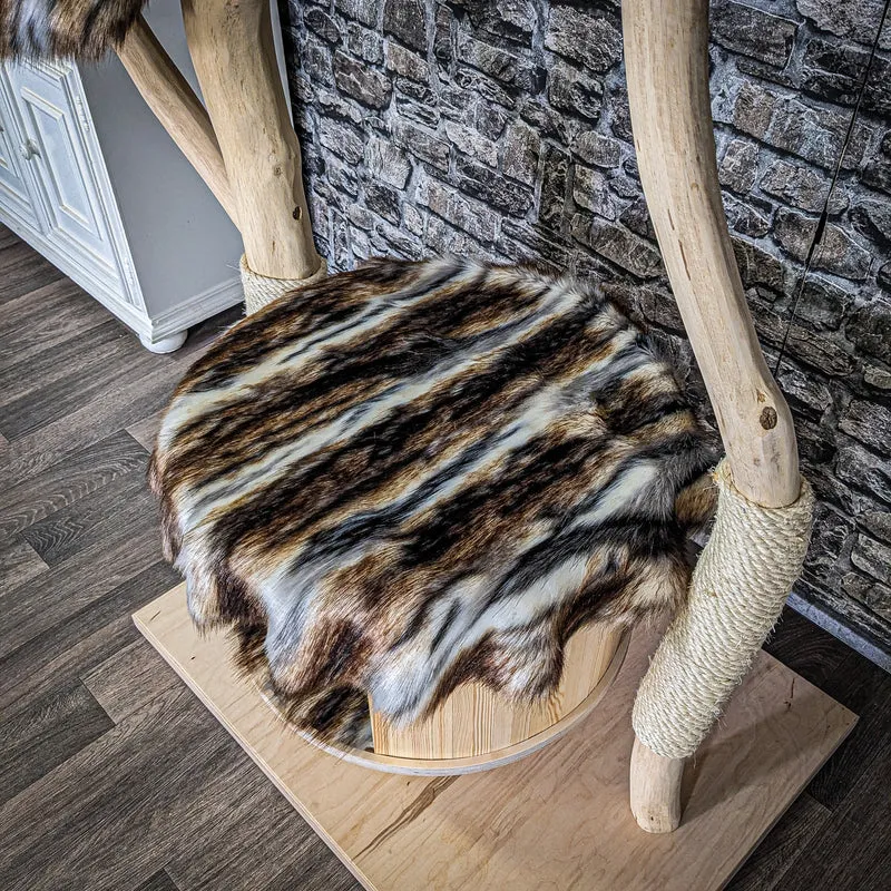 Naturkratzbaum 4009 Kratzbaum Natur Holz Design 160 cm hoch Katzenbaum