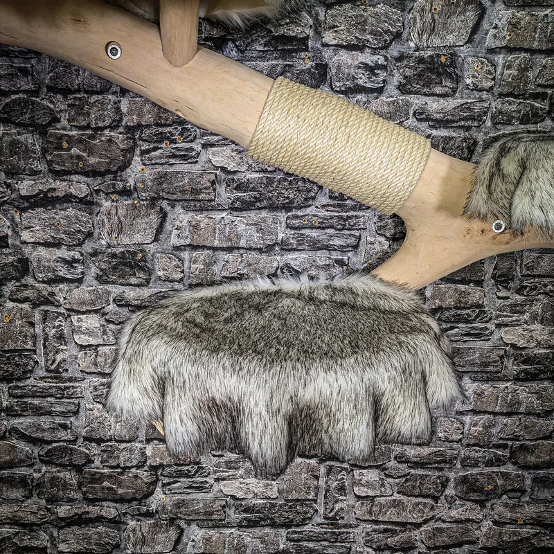 Wandkratzbaum 4023 Naturkratzbaum 220 cm lang Kratzbaum Natur Holz Design