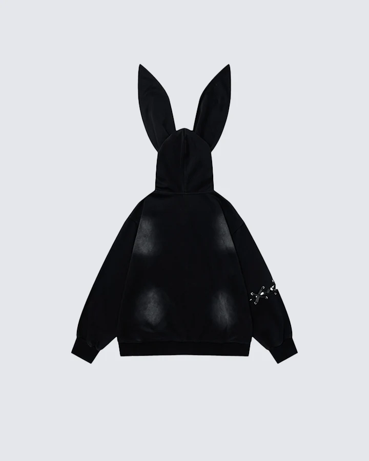 Gothic Bunny Ear Hoodie
