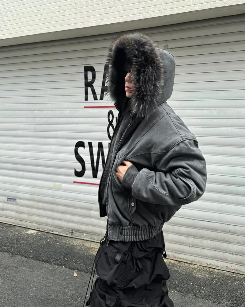 Faux Fur-Lined Hooded Coats