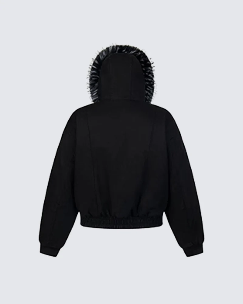 Faux Fur-Lined Hooded Coats