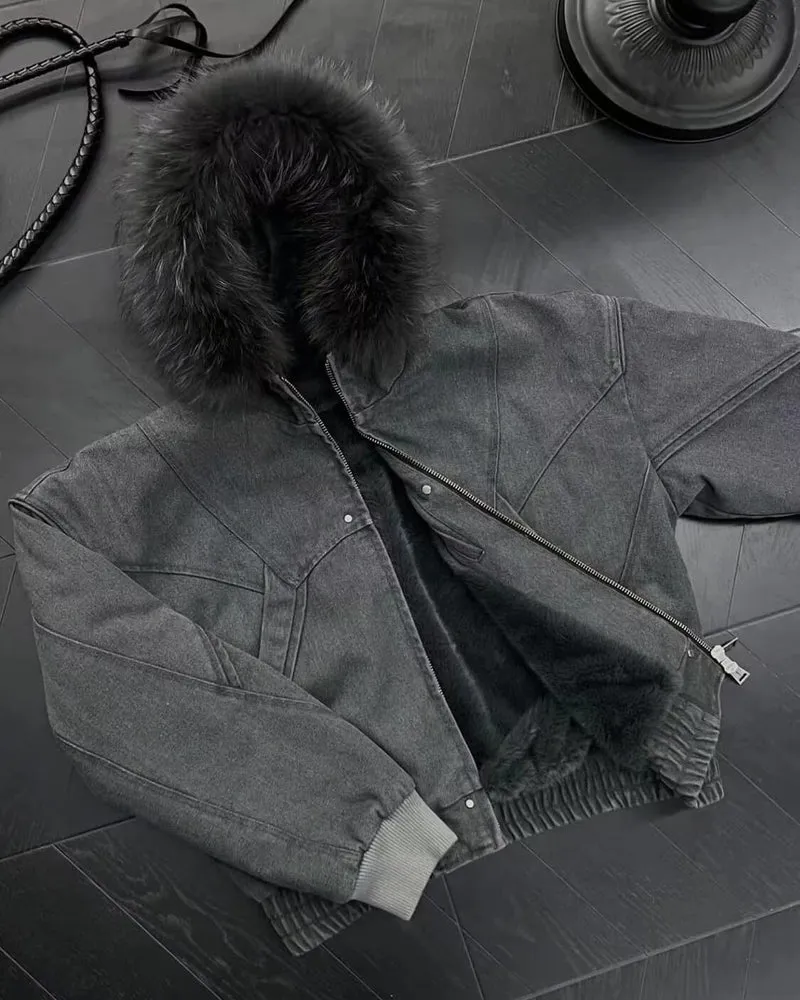 Faux Fur-Lined Hooded Coats