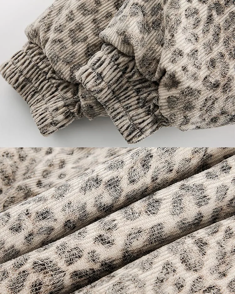 American Street Leopard Padded Cotton Jacket