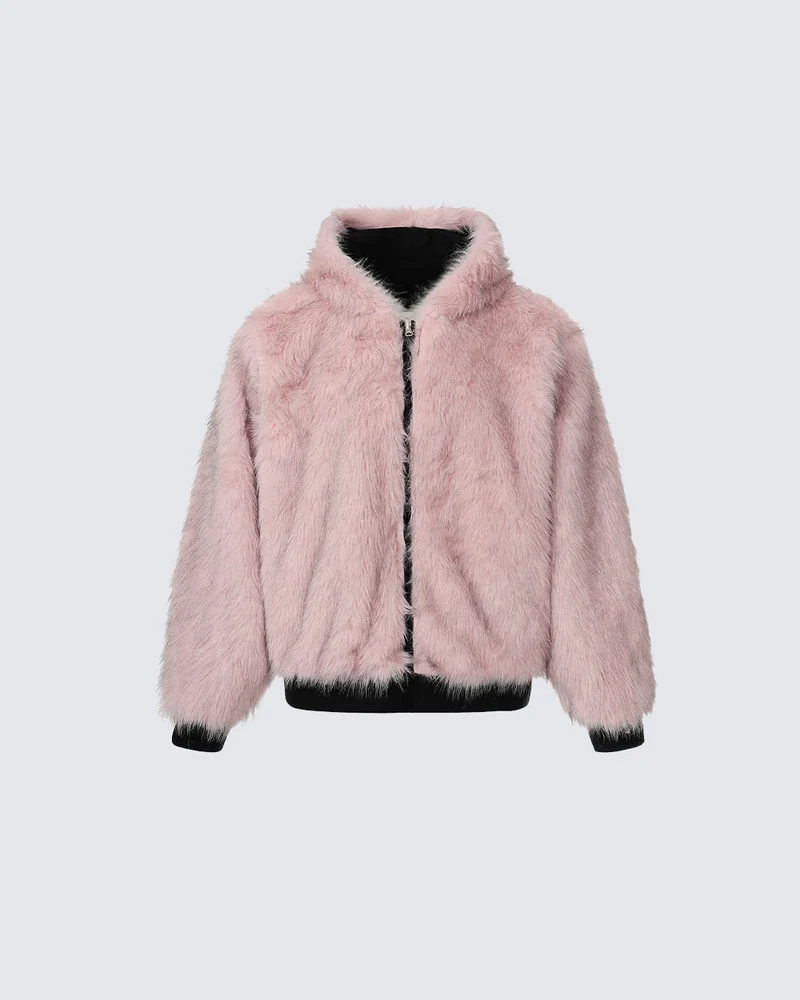 American High-Street Reversible Fleece Flight Jacket