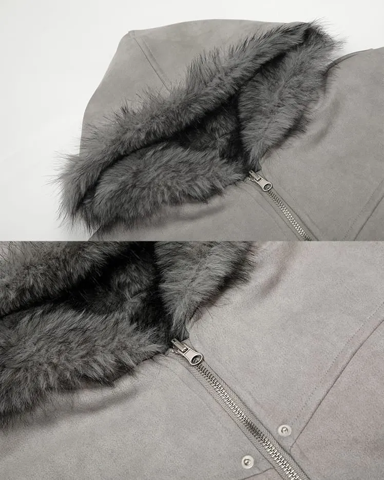 American High-Street Reversible Fleece Flight Jacket