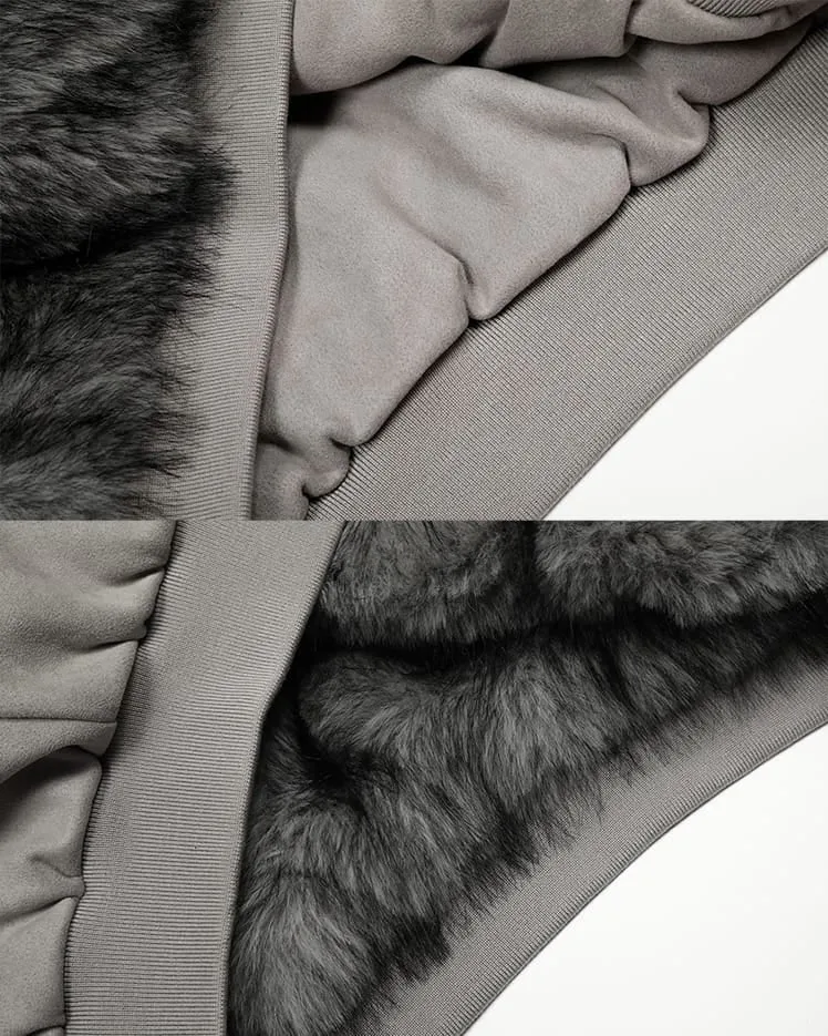 American High-Street Reversible Fleece Flight Jacket