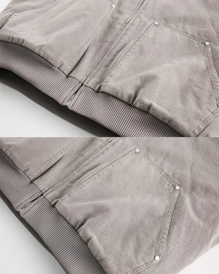Fur-Collar Thickened Hooded Cotton Jacket