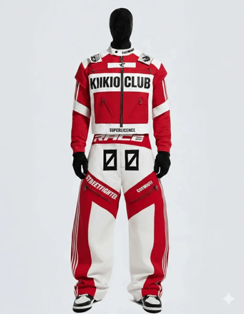 Racing Style Jacket Set