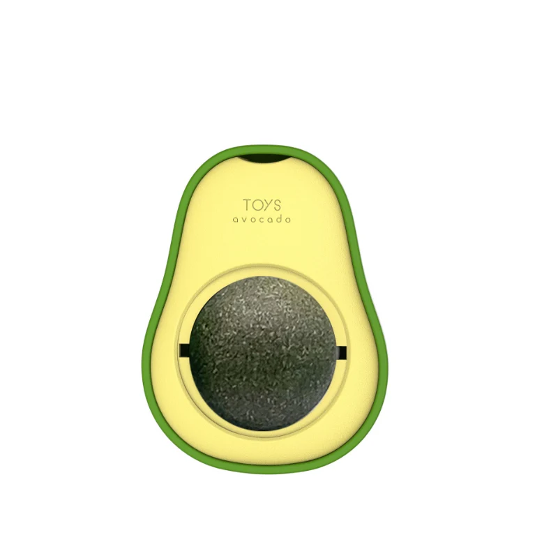 Catnip Toys, Avocado, Wiederholte Verwendung Leckbälle, Indoor-Spielzeug, Selbstunterhaltung und Entspannung
