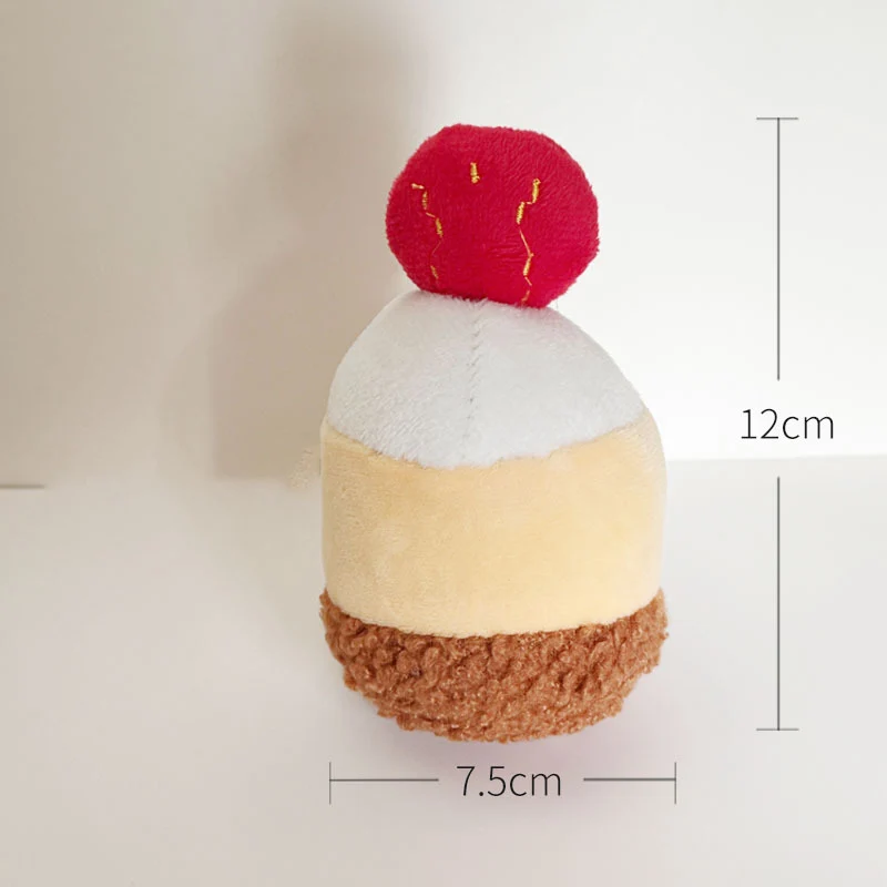 Katze Kuscheltier, Plüsch Nachmittagskaffee Spielzeug mit Knisterpapier, Essen Verstecken Spielzeug, Interaktiv (1 Stück)