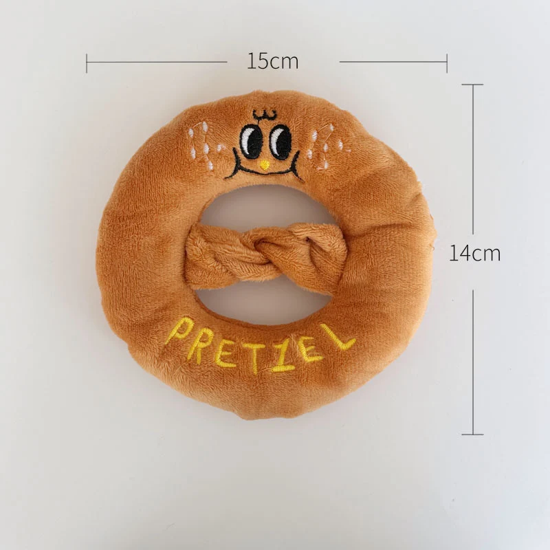 Katze Kuscheltier, Plüsch Nachmittagskaffee Spielzeug mit Knisterpapier, Essen Verstecken Spielzeug, Interaktiv (1 Stück)
