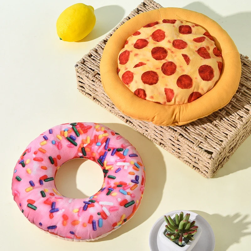 Kuscheltier Katze, Plüsch Futter Spielzeug mit Knisterpapier, niedlich und weich