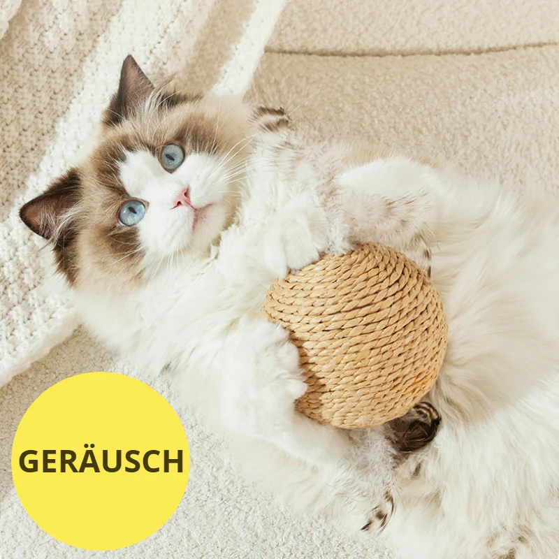 Kratzkugel Katze Sisalball Sound übergroße Selbstunterhaltung zur Linderung von Langeweile und Backenzähnen