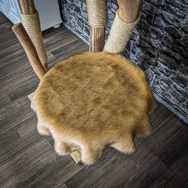 Naturkratzbaum 3942 Kratzbaum Natur Holz Design 175 cm hoch Katzenbaum