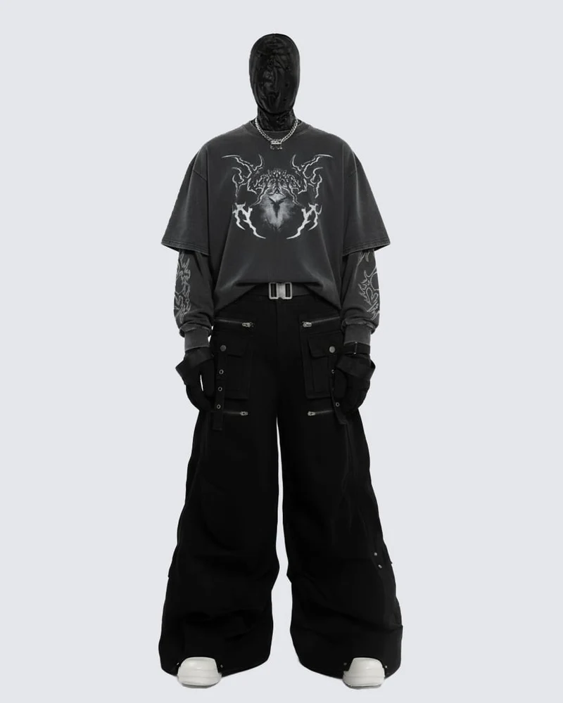Graphic Oversized Long Sleeve T-shirt