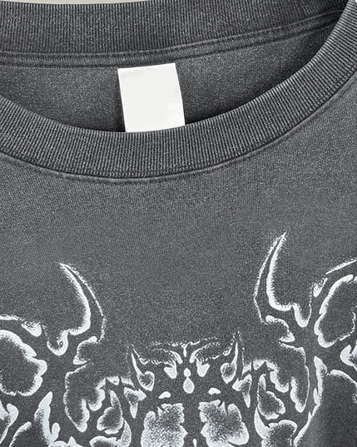 Graphic Oversized Long Sleeve T-shirt