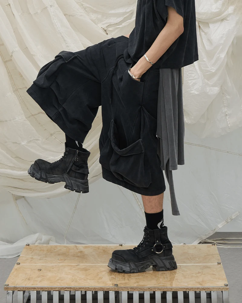 Detachable Flap Utility Sweatpants