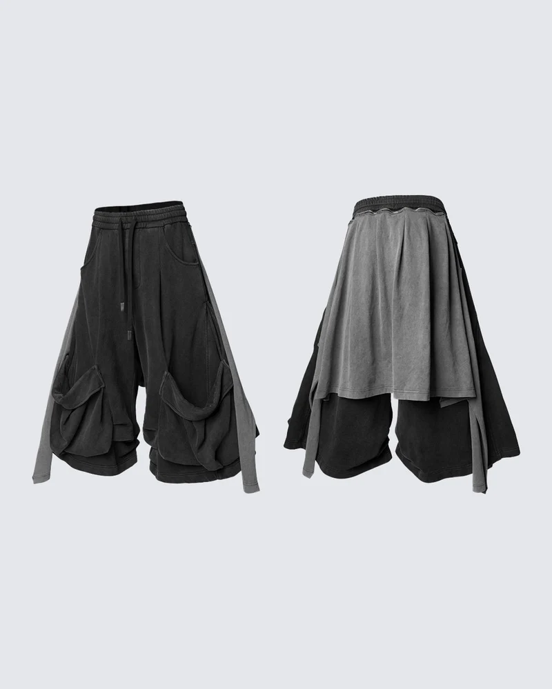 Detachable Flap Utility Sweatpants