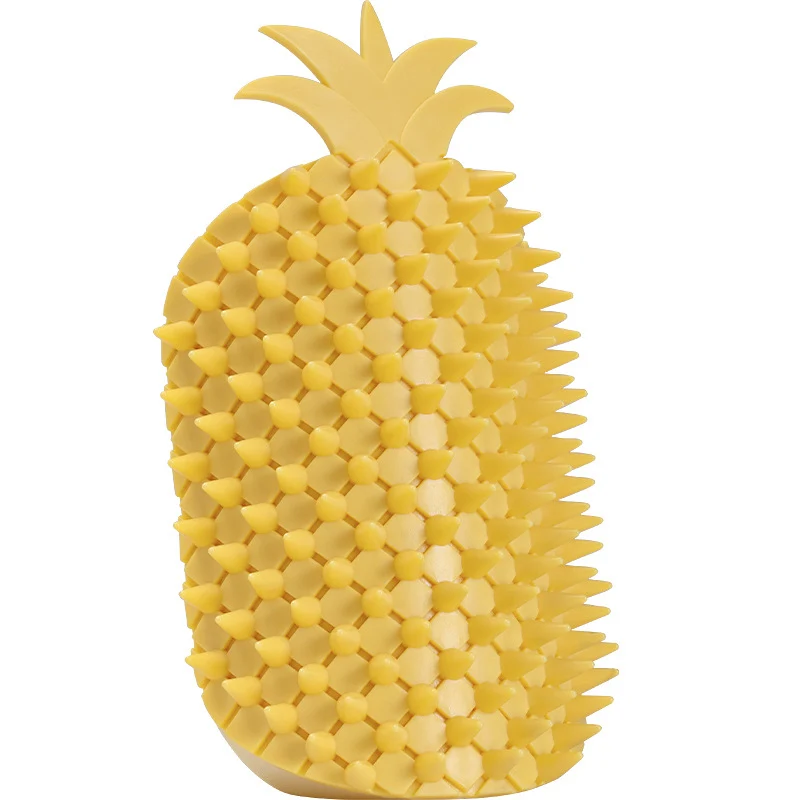 Katzen Spielzeug, Kratzwerkzeug im Gelb Ananas-Design, Wand-Eck-Kratzhilfe für Katzen Juckreiz lindern, Enthält Katzenminze
