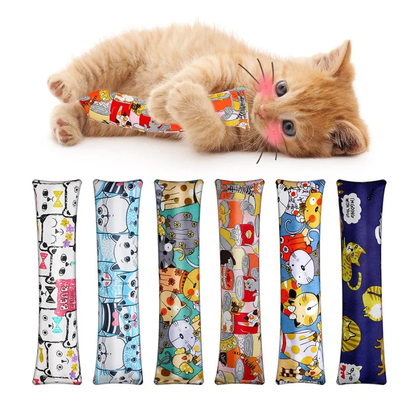 Kuscheltier Katze, Plüschkissen aus Klingender Papier, Set mit 6 verschiedenen Kissen – für Katzen stundenlangen Spaß
