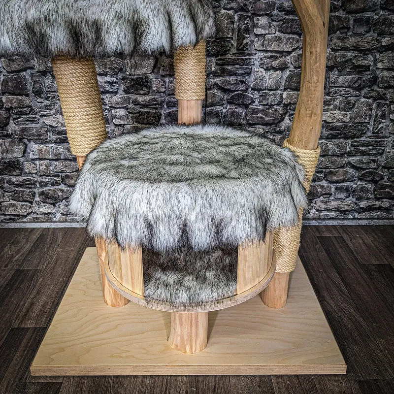 Naturkratzbaum 3932 Kratzbaum Natur Holz Design 175 cm hoch Katzenbaum
