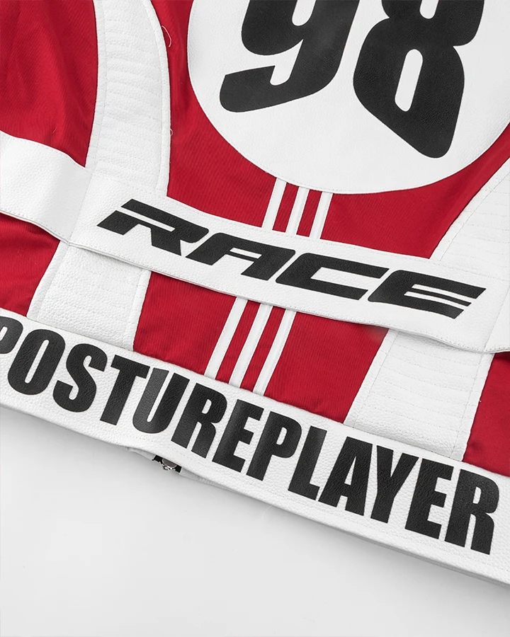 KIIKIO Racing Style Graphic Oversized Jacket