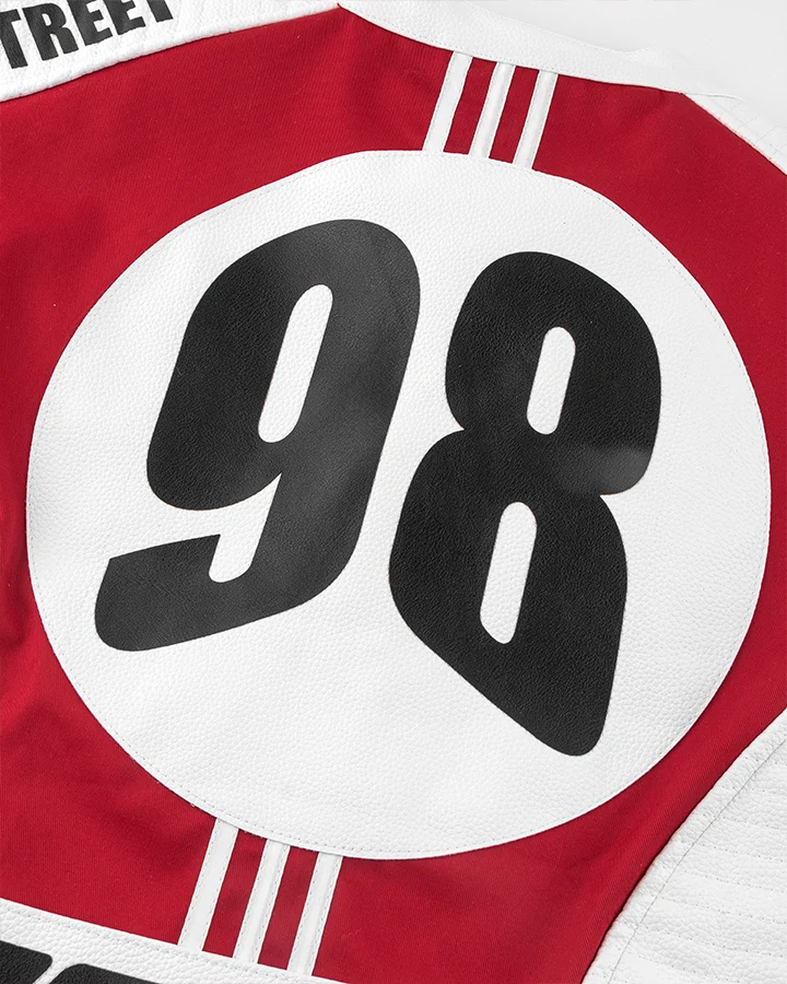 KIIKIO Racing Style Graphic Oversized Jacket