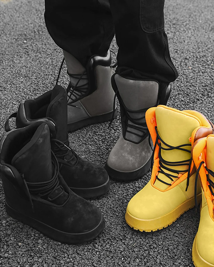 Trendy Oversized High-Top Puffer Boots