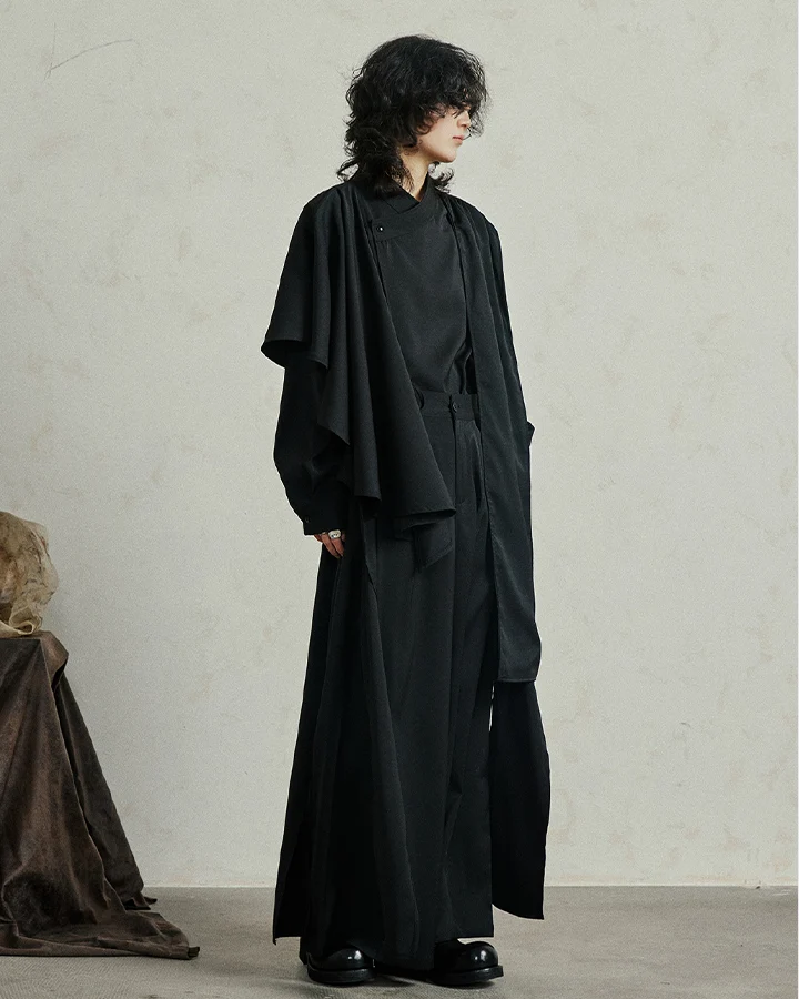 Avant-Garde Wide-Leg High Waist Trousers