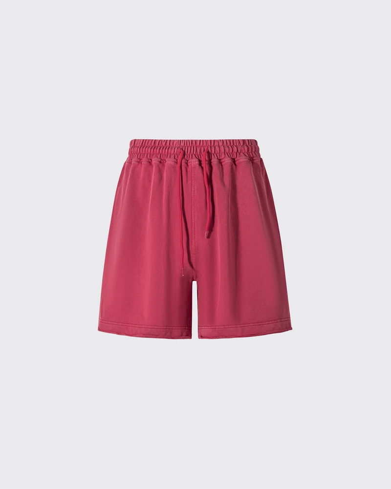 Vintage Logo Print Cotton Shorts