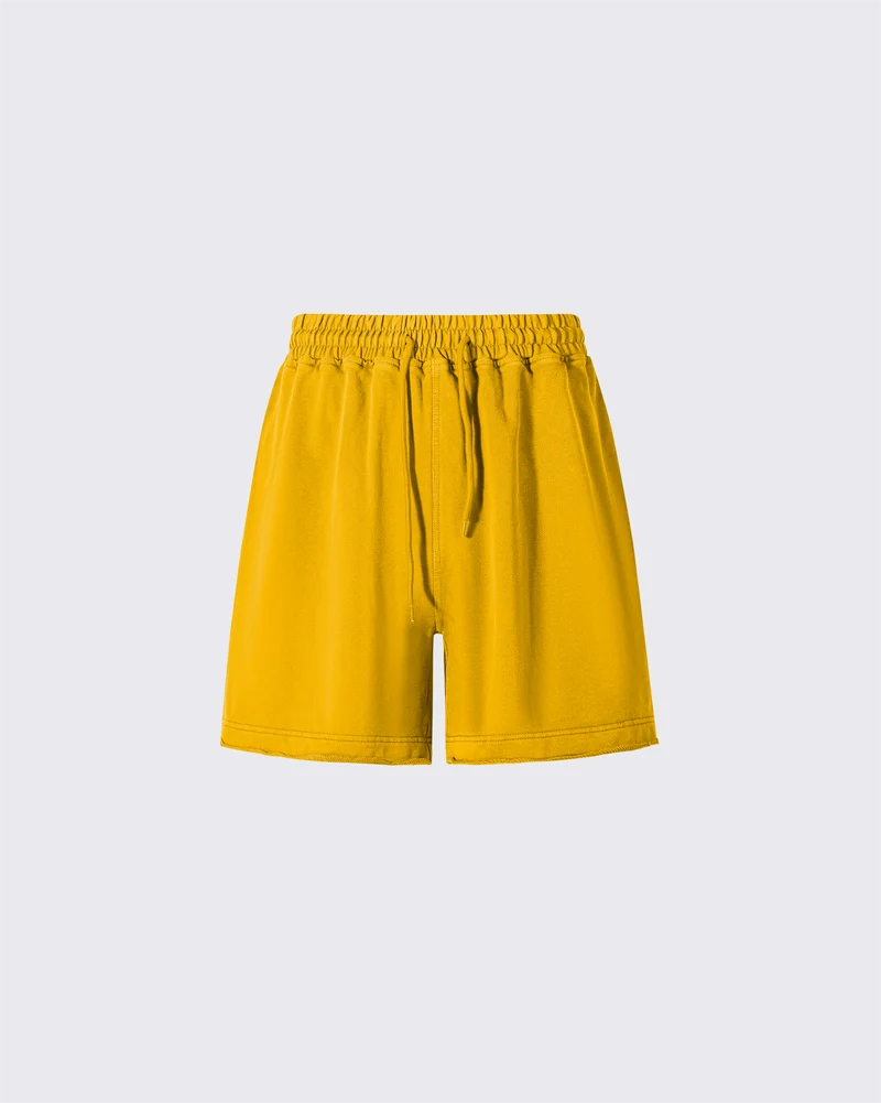 Vintage Logo Print Cotton Shorts