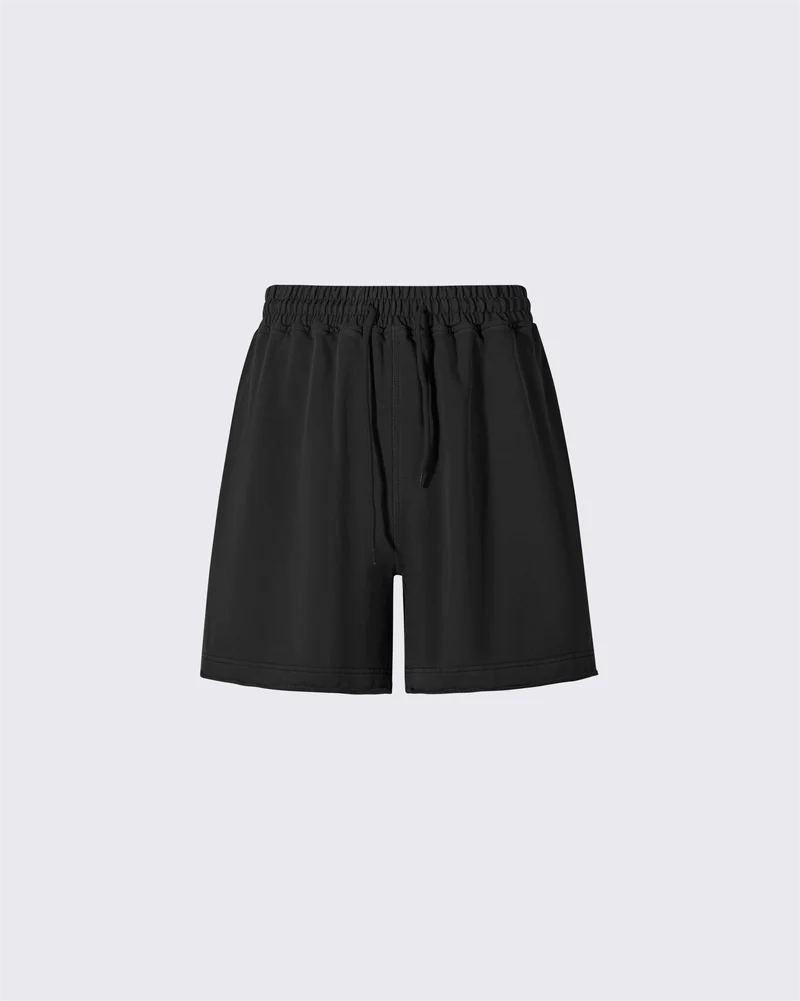 Vintage Logo Print Cotton Shorts