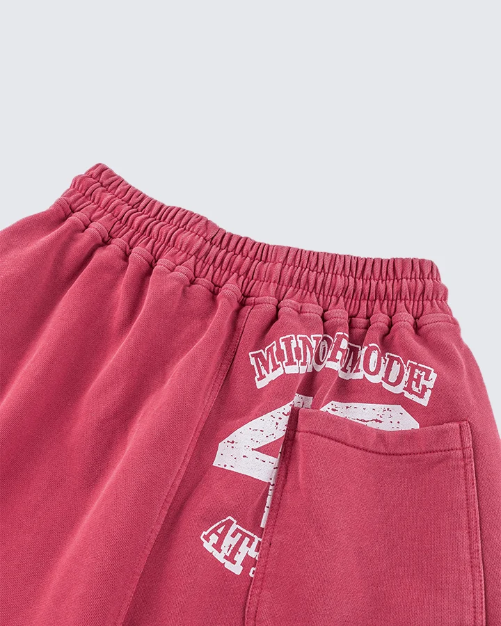 Vintage Logo Print Cotton Shorts