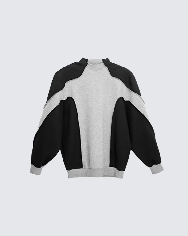 Colorblock Deconstructed Sweatshirt