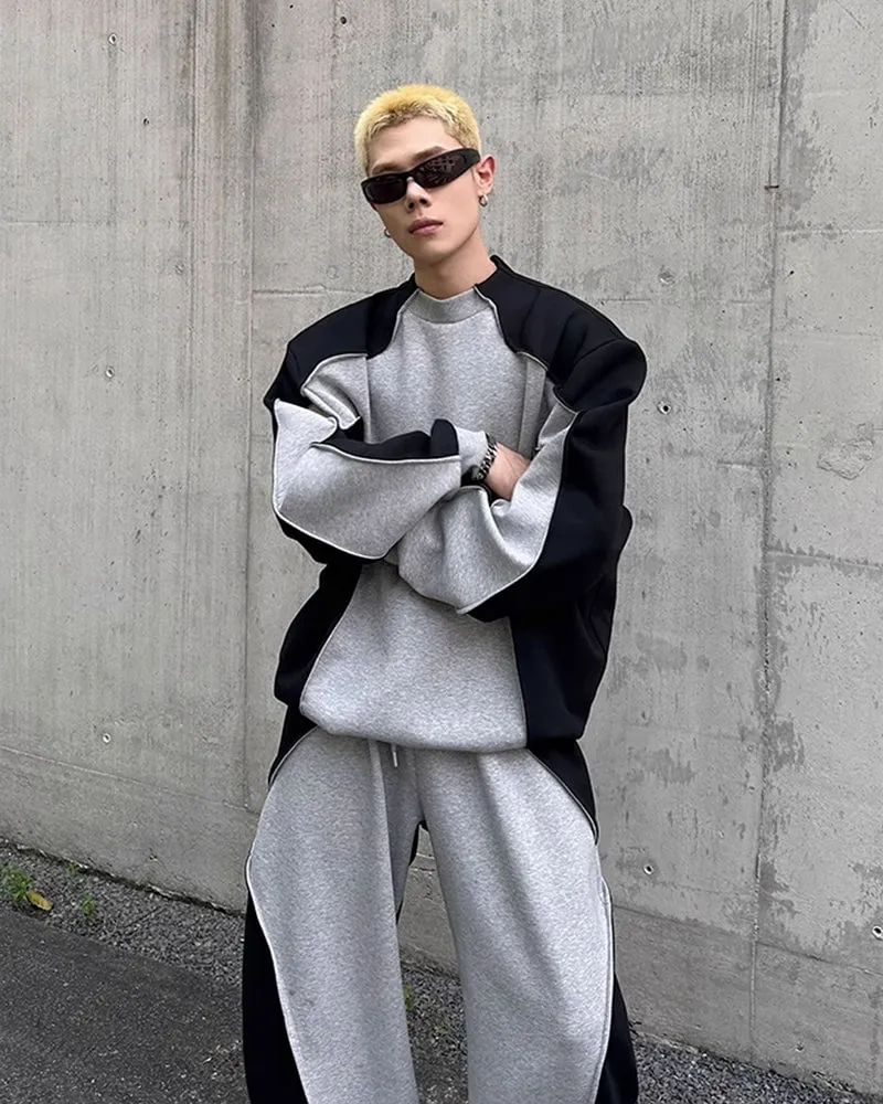 Colorblock Deconstructed Sweatshirt