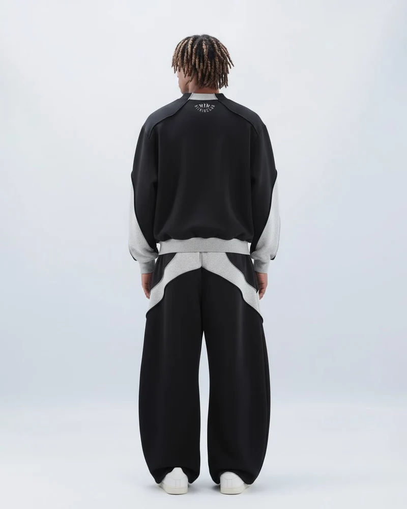 Colorblock Deconstructed Air Layer Sweatpants