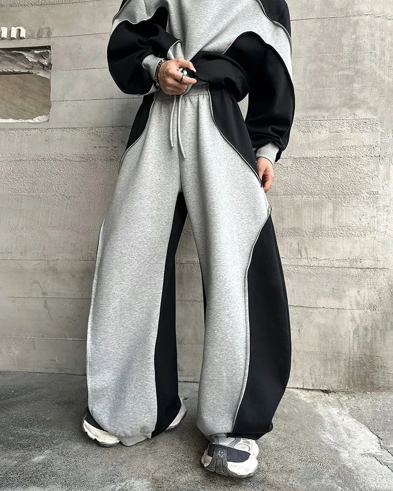 Colorblock Deconstructed Air Layer Sweatpants