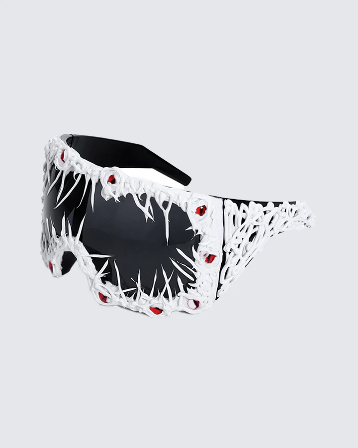 Cyberpunk Spiked Oversized Sunglasses