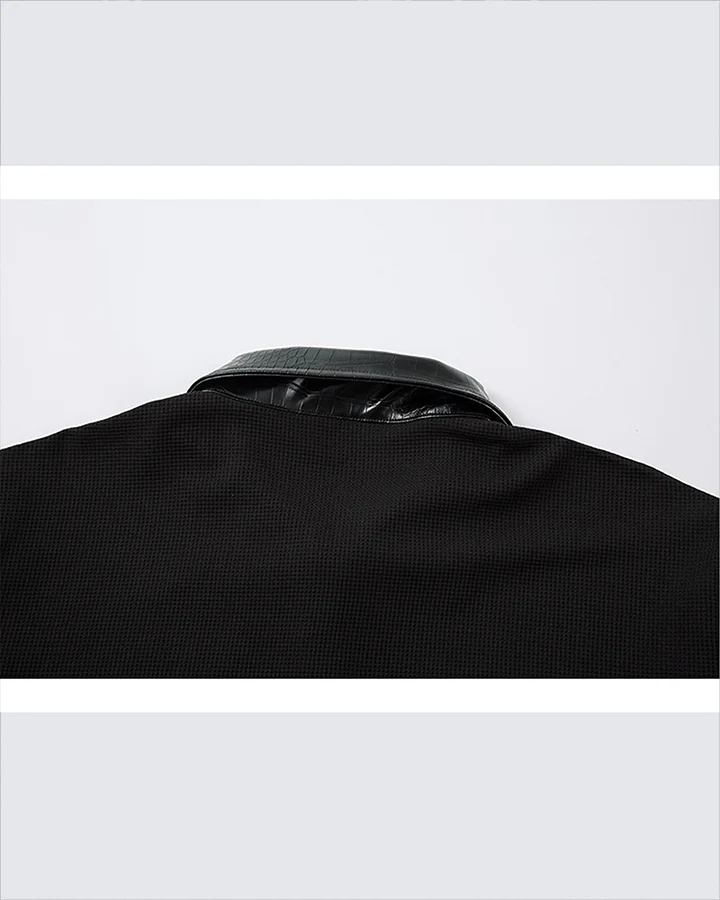 Gothic Double Sleeve Polo with Barbed Quote Print